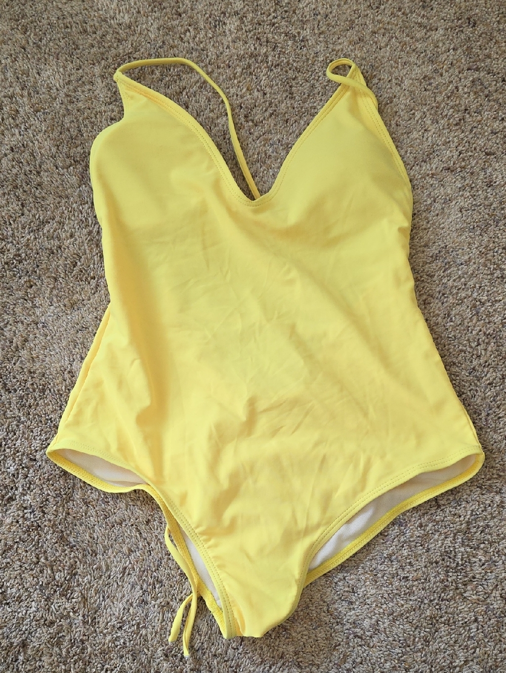 Yellow One-Piece Swimsuit Size Large
